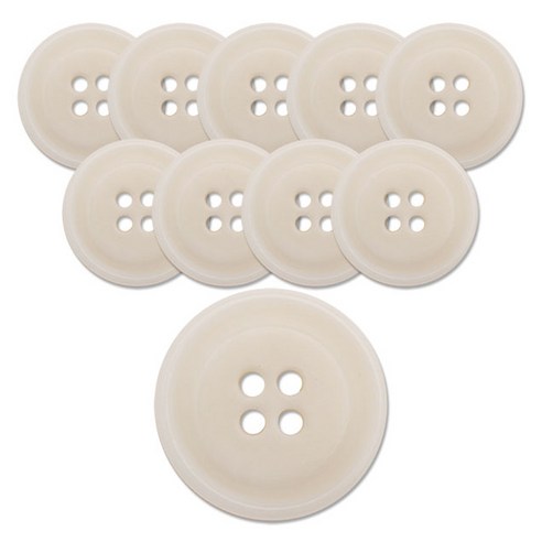 동대문단추왕 너트 단추 20mm RN-05, 내추럴, 10개