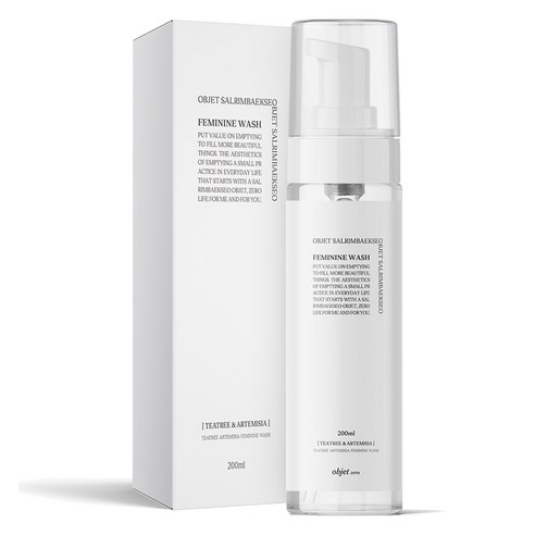 살림백서 오브제 제로 티트리 아르테미시아 여성청결제, 1개, 200ml