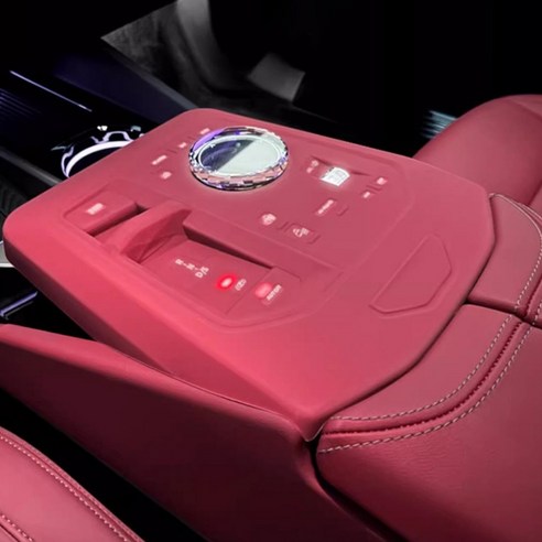 카에버 BMW 전용 컨트롤 패널 콘솔 먼지 방지 패드 하이그로스 풀커버, 부르고뉴 레드, BMW 5시리즈 G60 2024년형~