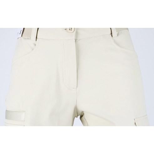 필드 위 스타일과 편안함을 책임지는 럭스골프 여성용 스윙 밴딩 카고 조거 팬츠