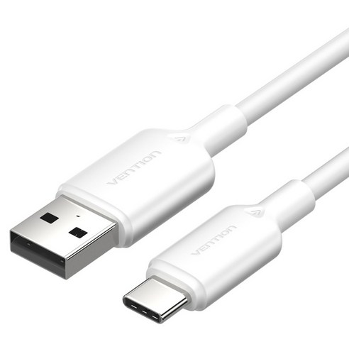 벤션 C타입 USB 고속충전 케이블, 화이트, 1개, 1m