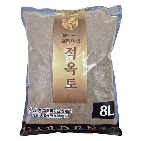 가든잇 단단한 프리미엄 적옥토 세립, 1개, 8L