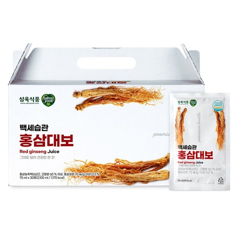 삼육 백세습관 홍삼대보, 1박스, 2.1L