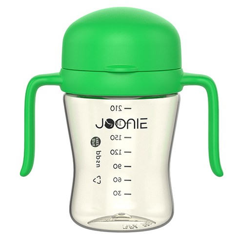 주니 유아용 뚜껑 일체형 자기주도컵 2세대 210ml, 1개, 그린