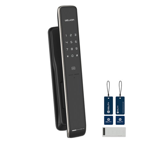 솔리티 웰콤 WiFi 푸시풀 Iot 디지털 도어락 WP-3500, 고객직접설치