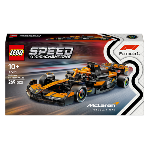 레고 스피드 챔피언 McLaren F1 Team MCL38 레이스 카 77251, 혼합색상, 1개