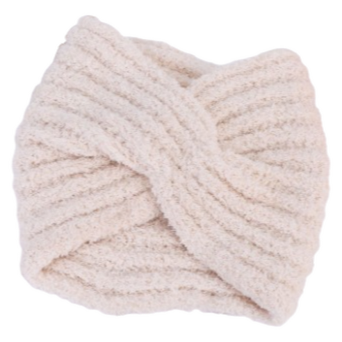 꾸지 부드러운 극세사 세안 헤어밴드 21 x 15 cm, 베이지, 1개