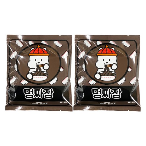 트릿테이블 강아지 멍짜장, 피부개선, 95g, 2개