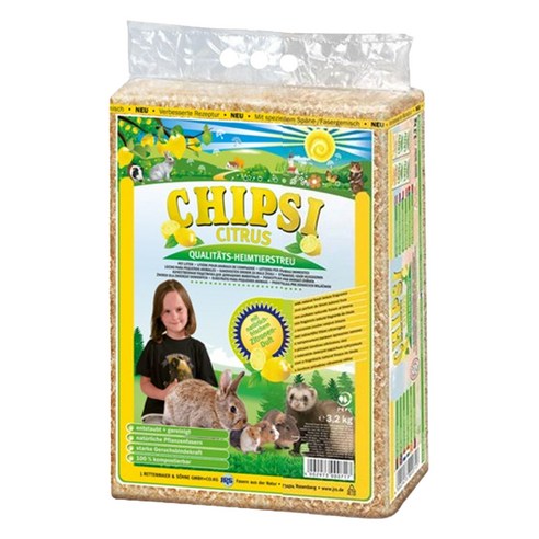 칩시 가문비나무&전나무 칩스 소동물베딩 시트러스, 1개, 3.2kg