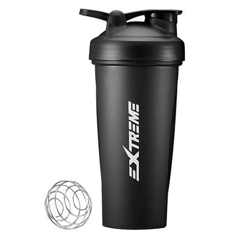 익스트림 쉐이커 보틀 600ml + 블렌더 볼 세트, 블랙(보틀), 1세트