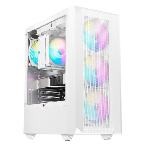 퍼플랩 2025 게임용 조립PC 라이젠5 라이젠 5000 시리즈 지포스 RTX 3050, 화이트, 16GB, 500GB, WIN11 Home, AV5-GFX50
