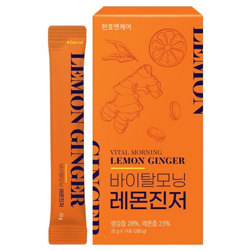 천호엔케어 바이탈 레몬 진저 스틱 14p, 280g, 1개