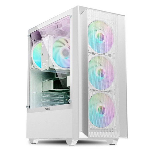 포유컴퓨터 2025 게임용 조립PC 라이젠5 라이젠 5000 시리즈 지포스 RTX 4060, 화이트, 16GB, 500GB, WIN11 Home, TR5646bbW