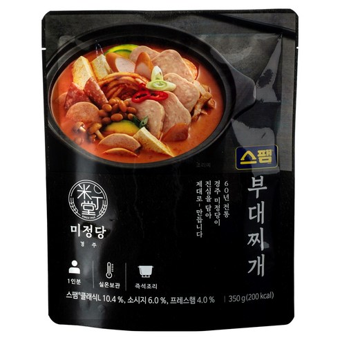 미정당 스팸 부대찌개, 1개, 350g