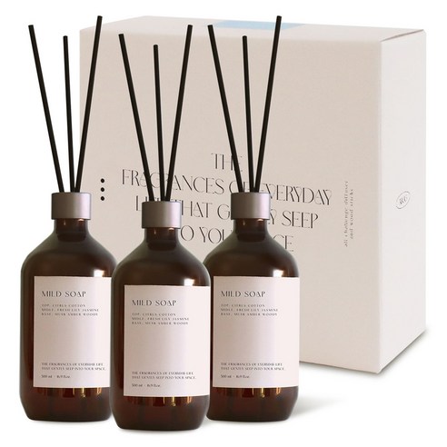 올챌린지 디퓨저, 3개, 500ml, 마일드솝