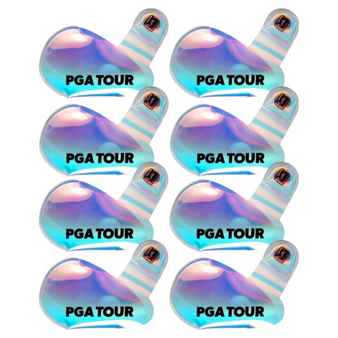 PGA투어 이지 오픈 마그네틱 아이언커버, 홀로그램, 8개