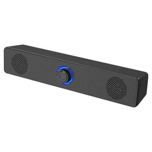 TGIC USB 사운드바 스피커, 블랙, TGS-U5