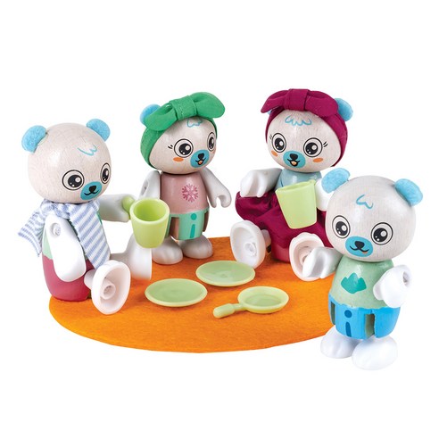 하페 북극곰 가족 인형 세트, 1개