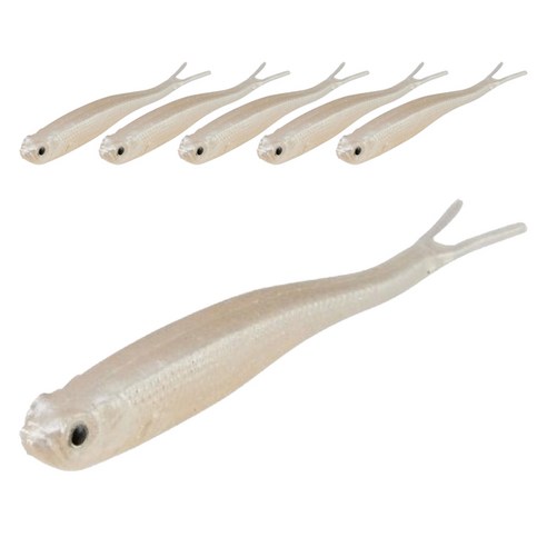 버클리 파워베이트 파워 저크쉐드 광어우럭다운샷 웜 13cm 6p, 솔리드 실버펄, 1개, 60g