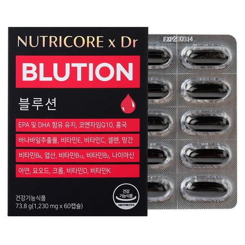 뉴트리코어 Dr 블루션 블러딕스, 60정, 1개