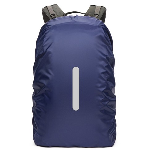 온트리 야광반사 배낭 가방 방수커버 60L, 네이비, 1개