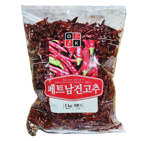 오케이 베트남산 건고추, 1kg, 1개