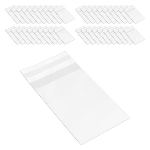 제이팩토리 두꺼운 쿠키 다용도 투명 opp 접착 봉투 8 x 14cm, 1개, 100개입