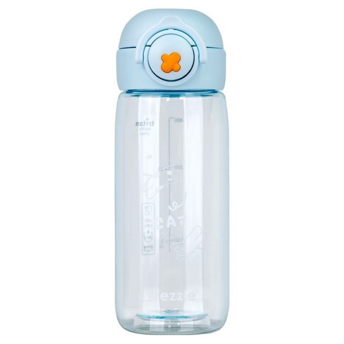 위즐 트라이탄 원터치 물병, 스카이블루, 1개, 480ml
