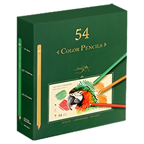 시나아트 유성 색연필 세트, 1세트, 54색