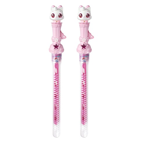 위시캣 아이냥 큰방울 버블스틱 160ml 2P, 2개, 혼합색상