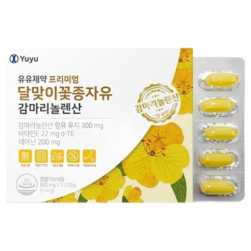 유유제약 프리미엄 달맞이꽃종자유 감마리놀렌산 114g, 120정, 1개