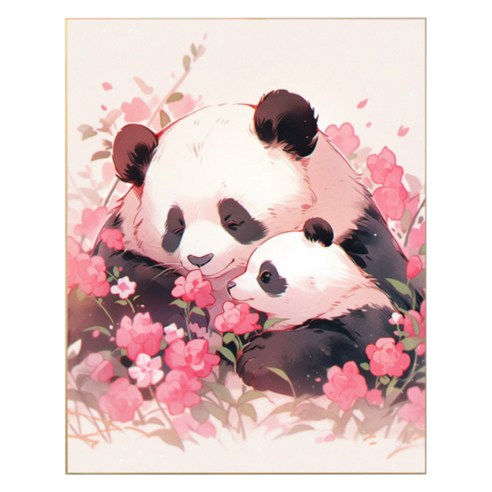 썬문 diy 나만의 행복 취미 그림 그리기, 판다, 1개