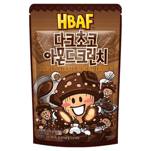 바프 다크초코 아몬드 크런치, 1개, 170g