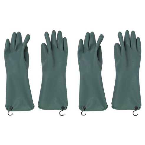 자주 쓰는 고무장갑 양손착용 30cm, 다크그린, 2세트