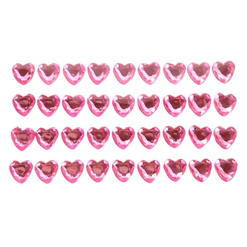 올하이 다용도 포장용품 다꾸 하트 포카포장 스티커 36p, 1개, 핑크