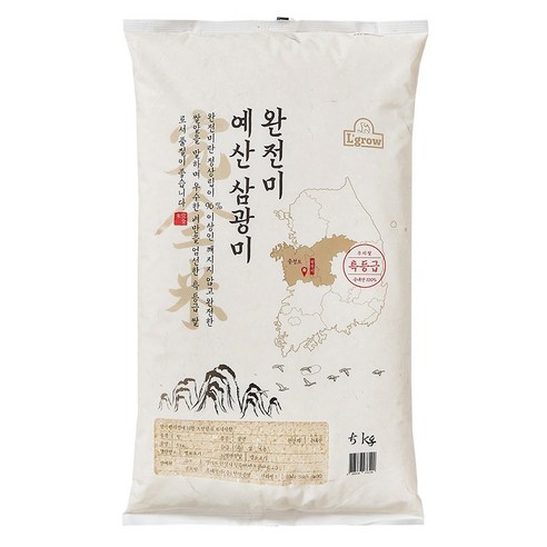 엘그로 완전미 예산 삼광미 백미, 5kg, 1개, 특등급