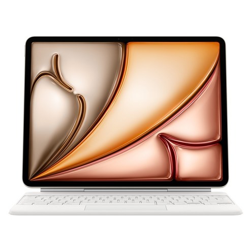 Apple 정품 매직 키보드 iPad Air(M4 모델)용, 화이트, 영어