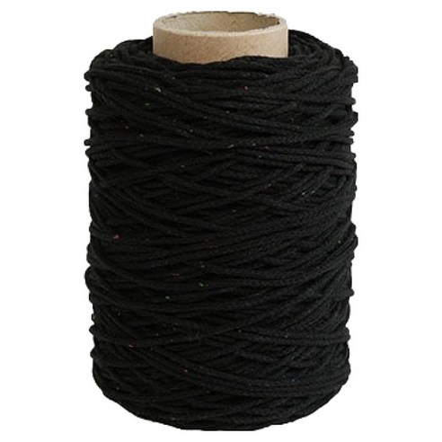 앵콜스 코튼페티 뜨개실 250g, 1개, 08 블랙