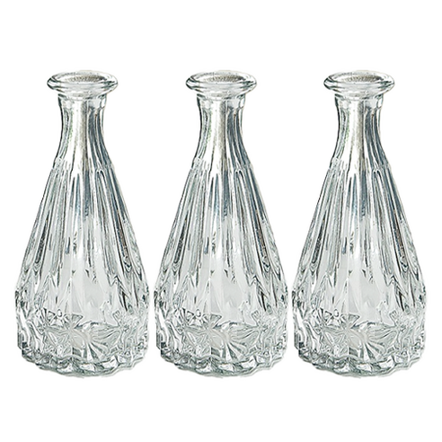꼬까 크리스탈 화병 디퓨저 유리병, 3개, 50ml