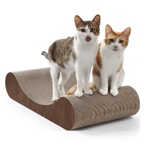 스카펫 고양이 650 대형 커브형 스크래쳐, 혼합색상, 1개