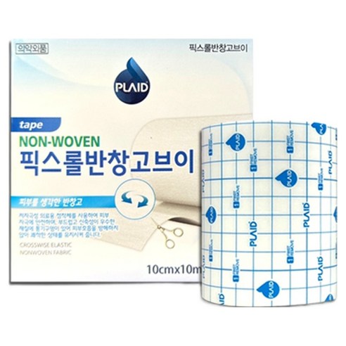 플레이드 영케미칼 픽스롤 반창고브이, 1개입, 1개