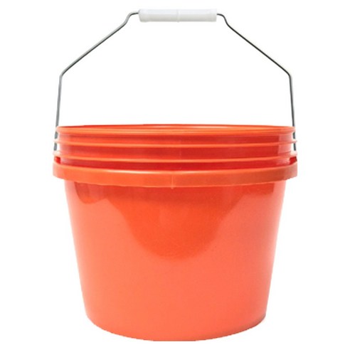 월드크린 다용도 휴대용 버킷, 7L, 오렌지