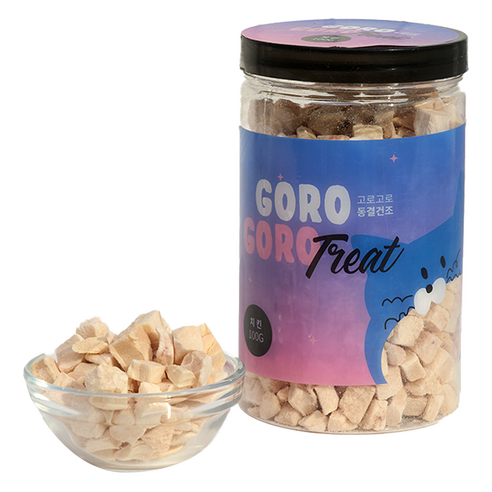 gorogoro 반려동물 트릿 동결건조간식 일반형, 1개, 100g, 치킨