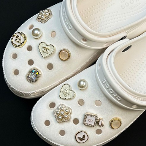 골드팡 럭셔리 큐빅 신발꾸미기 파츠 12p 세트