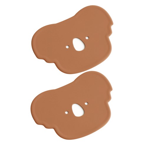 에이드엘 펀칭코알라 실리콘 컵받침, 카라멜