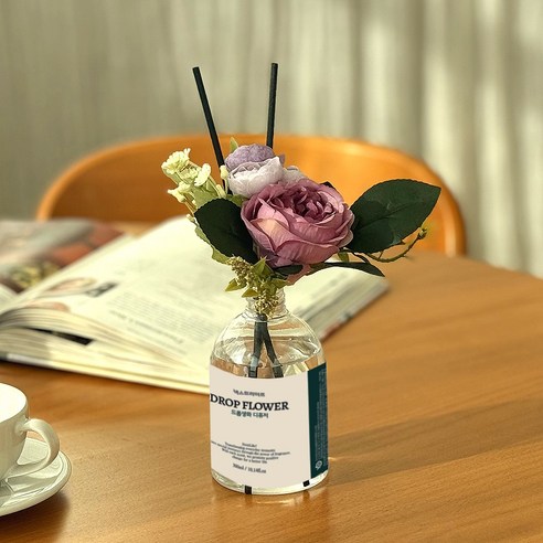 넥스트라이프 플라워 디퓨저 로즈동백꽃, 1개, 300ml, 드롭생화향