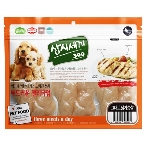 이수펫 삼시세끼 반려동물 그대로 닭가슴살 육포, 300g, 1개