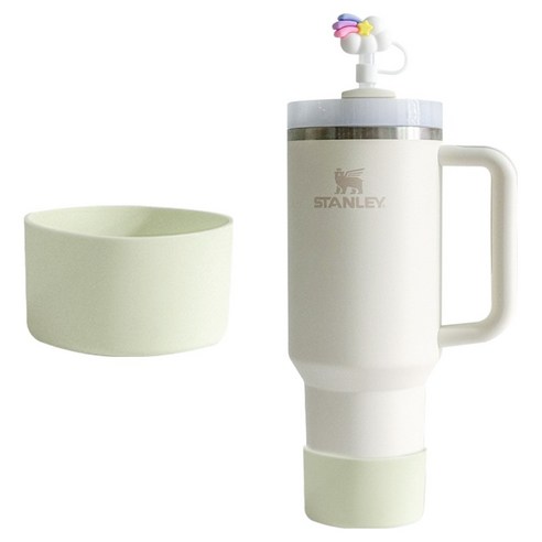 깨비다 스탠리 호환 실리콘 바닥 커버 71mm, 2개, 화이트