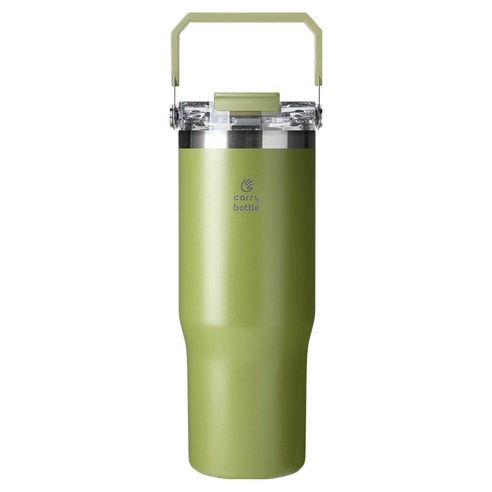 캐리보틀 듀얼플로우 탑핸들 텀블러, 올리브, 1개, 950ml