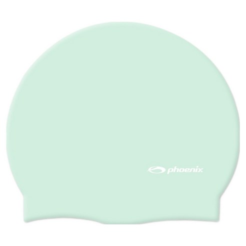 피닉스 실리콘 로고 솔리드형 수영모 PCS-02, 민트, 1개